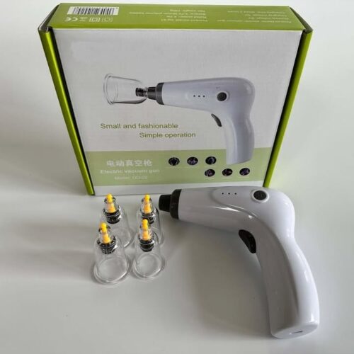 Mediq Pro-Vacuum Electric Cupping Gun | Rechargeable 5-Level Therapy Set