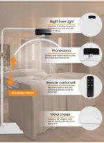 مصباح القمر الاحترافي HD-M8X LED Moon Light – إضاءة نصف دائرية - Image 2