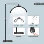 مصباح القمر الاحترافي HD-M8X LED Moon Light – إضاءة نصف دائرية - Image 5